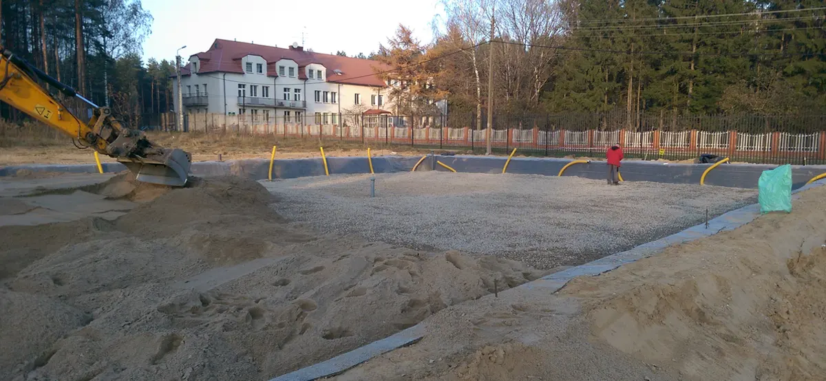 Oczyszczalnia hydrobotaniczna przy DPS - Ekoprom